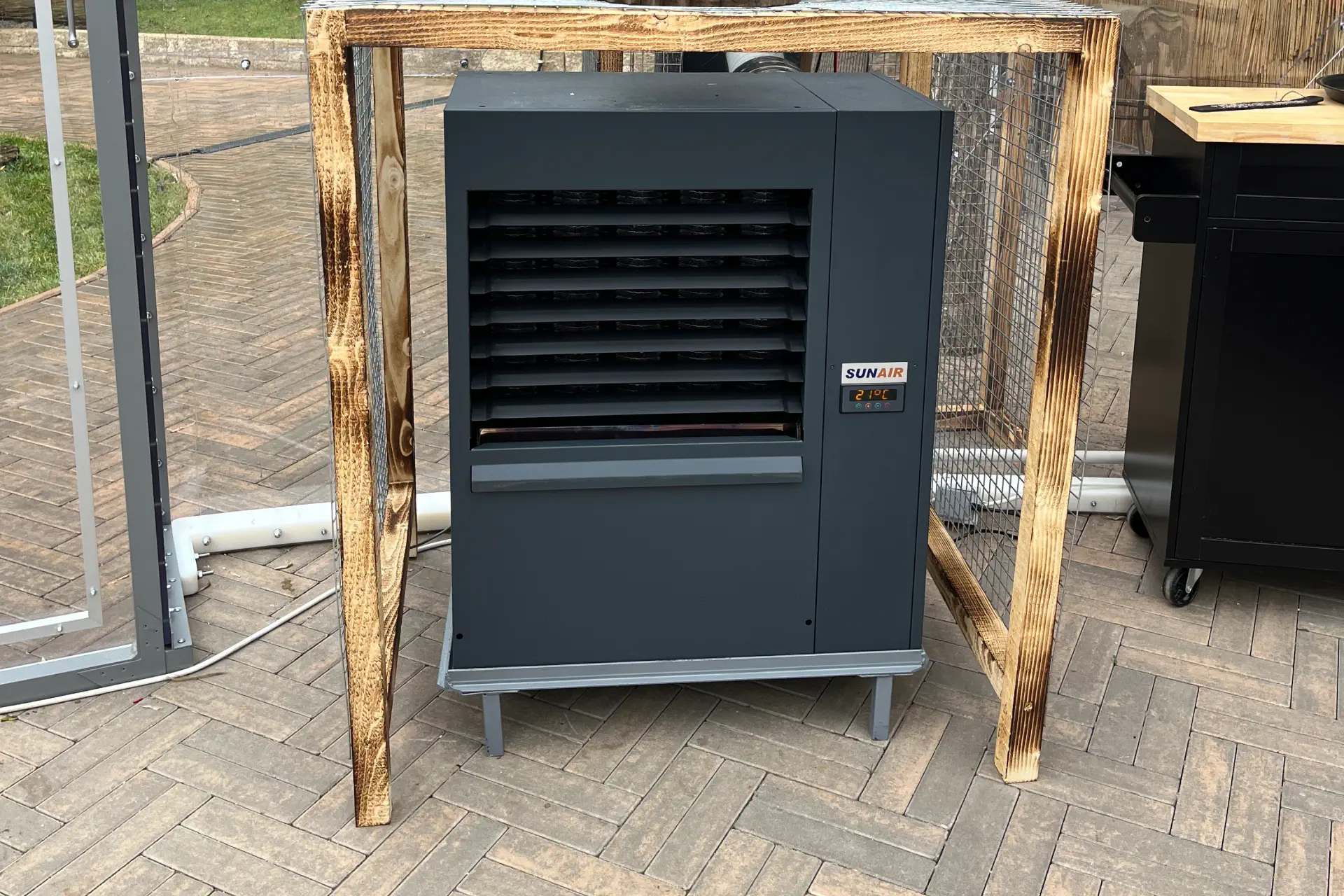 incalzitor terasa pe gaz tip panou ceramic